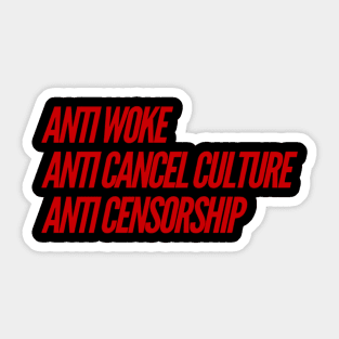 Anti censorship Sticker